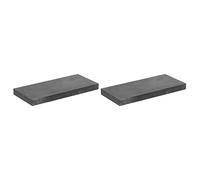 sourcing map Graphite Bloc Lingot Rectangle Graphite Electrode Plaque Planche 101x47.5x8mm pour Fondre, Couler, Électrolyser, Électroplaquer, Paquet de 2