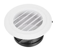 sourcing map Grille d'aération à persiennes en ABS de 100 mm avec grille d'aération intégrée pour la maison, la salle de bain, le bureau, la cuisine