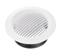 sourcing map Grille d'aération ronde à persiennes en ABS de 150 mm pour la maison, la salle de bain, le bureau, la cuisine