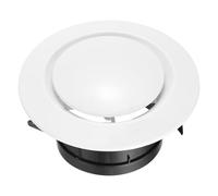 sourcing map Grille d'aération ronde réglable en ABS de 100 mm pour la maison, la salle de bain, le bureau, la cuisine