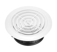 sourcing map Grille d'aération ronde réglable en ABS de 150 mm pour la maison, la salle de bain, le bureau, la cuisine