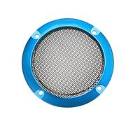 sourcing map Grille Haut-Parleur Couverture 3 Pouce 95mm Maille Décoratif Cercle Subwoofer Garde Protecteur Noir et Bleu