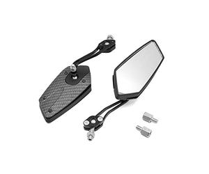 sourcing map Gris Noir paire pentagone réglable pour rétroviseur Moto
