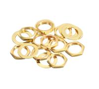 sourcing map Guitare Écrous et Rondelles 3/8" Guitare Entrée Sortie Jack Prise Écrous Doré pour Guitare Basse 10 Ensemble