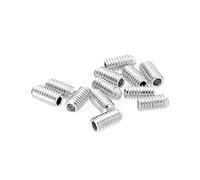 sourcing map Guitare Pont Selle Hauteur Ajustment Vis Métrique M3x6 Argenté pour Électrique Guitares Pont 12pcs