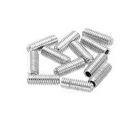 sourcing map Guitare Pont Selle Hauteur Ajustment Vis Métrique M3x8 Argenté pour Électrique Guitares Pont 12pcs