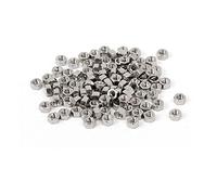 sourcing map Hexagone Hexagonal écrous Attaches M1,4 x 1,5mm en Cuivre Externe DIN 934 100Pcs