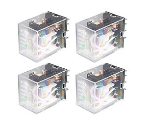 sourcing map HH52P DC 24V bobine DPDT 2NO 2NC 8Broches Relais puissance universel 4pcs