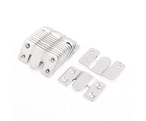 sourcing map Home Canapé en métal Interlock Bracket Joint connecteur Crochet 15 pcs