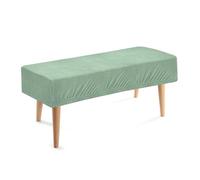 sourcing map Housse de banc de salle à manger, extensible, rectangulaire, lavable, pour salon, chambre à coucher et cuisine, vert clair