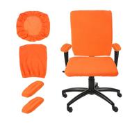 sourcing map Housse de chaise de bureau d'ordinateur avec housse d'accoudoir pour chaise rotative d'ordinateur, chaises de bureau rouge