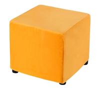 sourcing map Housse de repose-pieds extensible carré avec protection élastique de repose-pieds pour salon, chambre à coucher, longueur de 33 à 45,7 cm, doré