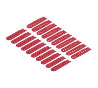 sourcing map Housse de sangle snapback, boucle réglable en plastique pour réparation de casquettes, Rouge, 80x20mm