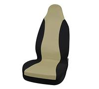 sourcing map Housse de Siège Voiture Universel Couvre Siège Avant Protection Beige pour SUV Camion