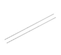 sourcing map HSS Foret Hélicoïdal Haute Vitesse Acier Extra Long Pointes 2,5mm Forage Diamètre 300mm Longueur 2 Pcs