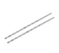 sourcing map HSS Foret Hélicoïdal Haute Vitesse Acier Extra Long Pointes 7,5mm Forage Diamètre 300mm Longueur 2 Pcs