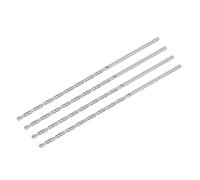 sourcing map HSS(Haute Vitesse Acier) Extra Long Forets Hélicoïdaux 3.2mm Perceuse Diamètre 160mm Longueur 4Pcs