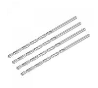sourcing map HSS(Haute Vitesse Acier) Extra Long Forets Hélicoïdaux 6mm Perceuse Diamètre 160mm Longueur 4Pcs