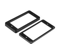sourcing map Humbucker Pickup Anneau Pickup Cadre Montage Plat Fond 35 pour Cou et 79 pour Pont Pickup Noir