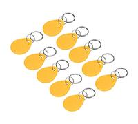 sourcing map ID Carte Porte-clés RFID Proximité 125KHz Lecture Seulement Sans Contact Jeton Étiquette pour Porte Entrée Accès Contrôle Jaune 10 Coffret