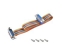 sourcing map IDC Arc-en-Ciel Câble Ruban Plat Db15 M/F Connecteur 2.54mm Pas 11.8'' Long