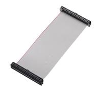 sourcing map IDC Câble plat avec connecteur 40 broches 2 mm de longueur 10 cm de long FC vers FC double connecteur femelle pour électronique industrielle, gris