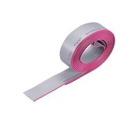 sourcing map IDC Câble Plat Fil Métal 2m/6.6" Long 1.27mm Pas 14 Broches Gris Câble Nappe