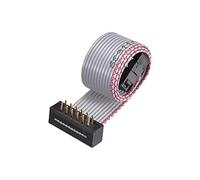 sourcing map IDC Câble Plat Fil Métal FC/FD Connecteur A-Type 12Broches 2.54mm Pas 0.2m Long Câble Nappe