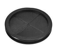 sourcing map Œillets en caoutchouc de 120 mm, trou de perçage de 110 mm, bouchons double face pour protection de câble de pare-feu, noir