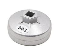 sourcing map iltre à Huile 14 flûte 74mm Dia Intérieur Cap Type pour Véhicule en Alliage Aluminium