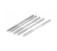 sourcing map Inox Acier Double Extrémité Fileté Goujon Vis Boulon M6 x 100mm 5Pcs