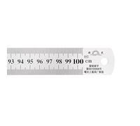 sourcing map Inox Acier Règle 39" Longueur x 1/25" Épais x 1-1/7" Large Droit Bord Mesurer Outils pour Travail Bois Peinture Artisanat, Argenté