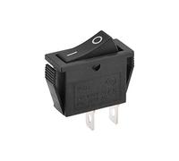sourcing map Interrupteur à Bascule 2 Broches ON/OFF AC 250V/15A 125V/20A | Bascule Bateau Interrupteur Noir, 1Pcs, Bascule Interrupteur à Bascule pour Bateau Voiture Marine