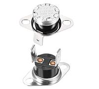 sourcing map Interrupteur Contrôle Température KSD301 thermostat 120℃ 10A N.C 6,33mm Broche 2Pcs