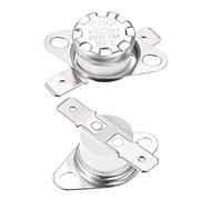 sourcing map Interrupteur contrôle température KSD301 thermostat 160°C 10A 6,3mm N.C Borne 2Pcs