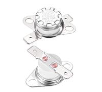 sourcing map Interrupteur contrôle température KSD301 thermostat 195°C 10A 6,3mm N.C Borne 2Pcs