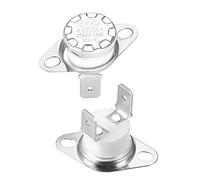 sourcing map Interrupteur contrôle température KSD301 Thermostat 200°C 10A normalement fermé NC 2Pcs