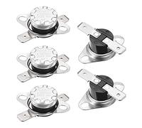 sourcing map Interrupteur contrôle température KSD301 thermostat 40°C 10A 6,3mm N.C 5Pcs Borne