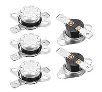 sourcing map Interrupteur contrôle température KSD301 thermostat 50°C 10A 6,3mm N.O Broche 5Pcs