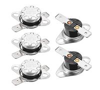 sourcing map Interrupteur contrôle température KSD301 Thermostat 55°C 10A 6,3mm N.O Broche 5Pcs