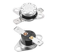sourcing map Interrupteur contrôle température KSD301 Thermostat 65°C 10A N.O axe 6,3mm 2Pcs