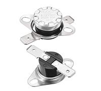 sourcing map Interrupteur contrôle température KSD301 thermostat 70°C 10A 6,3mm N.C Borne 2Pcs