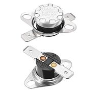 sourcing map Interrupteur contrôle température KSD301 Thermostat 70°C 10A N.O axe 6,3mm 2Pcs