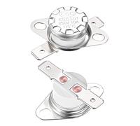 sourcing map Interrupteur contrôle température thermostat 175°C 10A 6,3mm N.C Borne 2Pcs