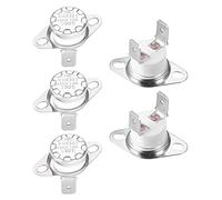 sourcing map Interrupteur contrôle température thermostat 190°C 10A normalement fermé NC 5Pcs