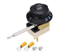 sourcing map Interrupteur de contrôle de température 250 V, 32 A, 30-110 °C, thermostat capillaire pour four, friteuse, réfrigérateur, chauffage