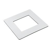 sourcing map Interrupteur Entourage Plaque Mur Panneau Décoration Monobloc Aluminium Plastique Blanc pour Maison Bureau