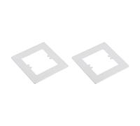 sourcing map Interrupteur Entourer Plaque Mur Panneau Décoration Simple Interrupteur Acrylique Blanc 110mm X 110mm pour Maison Bureau Paquet de 2