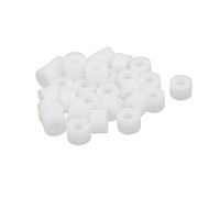 sourcing map isolation plastique ronde Entretoise colonne tube Support blanc 12x8mm 30Pcs