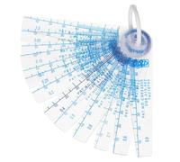 sourcing map 0.05-1mm plastique épaisseur Jauge d-Lacune dans outil mesure 13 1